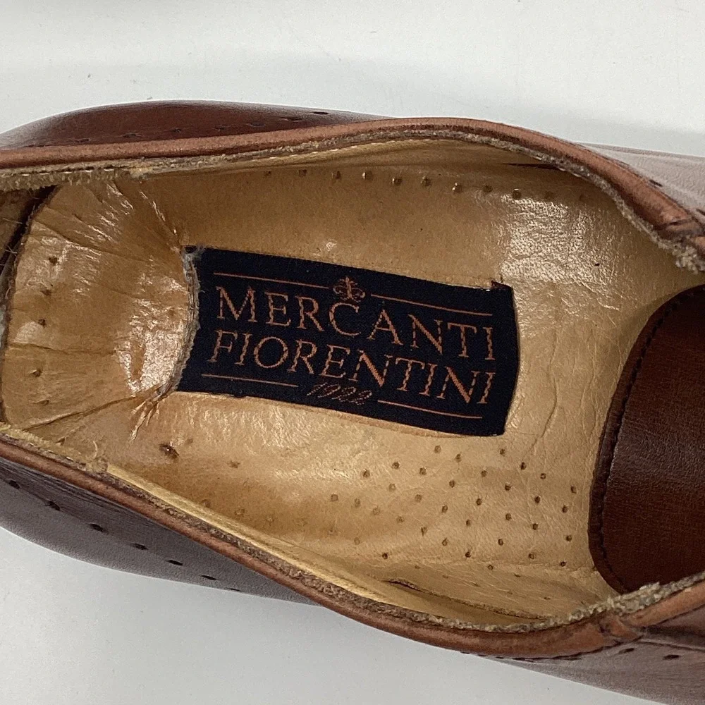 Mercanti Fiorentini Leather Cap Toe Oxford Dress Shoes Mens 11.5 Heritage